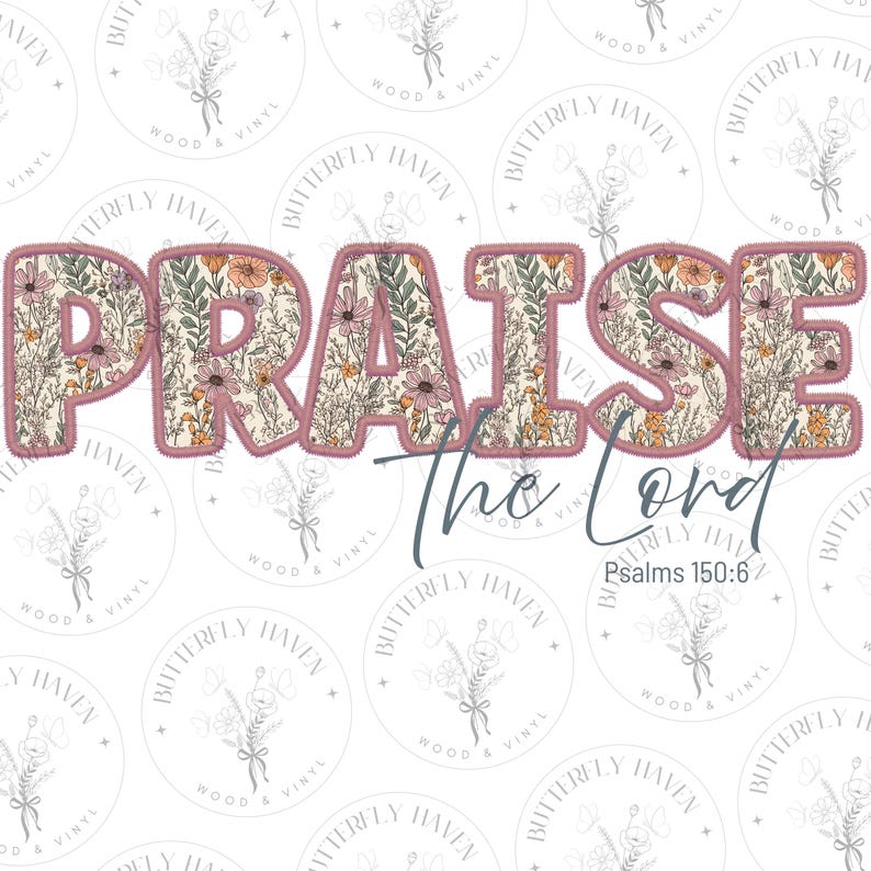 Praise the Lord PNG: Christian Bible Verse Trendy Shirt Design (digital ...
