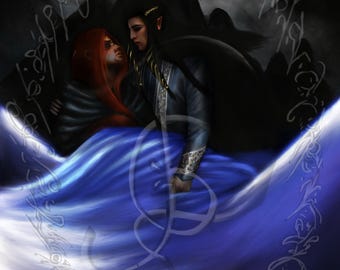 Heroic Fantasy Rescue Wall Art, Loyal Companions Portrait, Printable Digital Download, D&D Decor 17