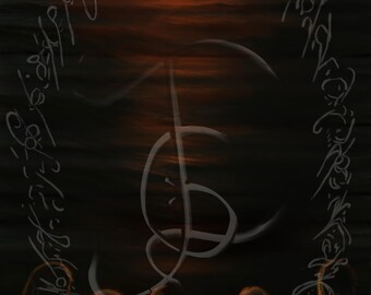 Epic Fantasy Wall Art, Apocalyptic Scene, Printable Digital Download, Dramatic Decor 32