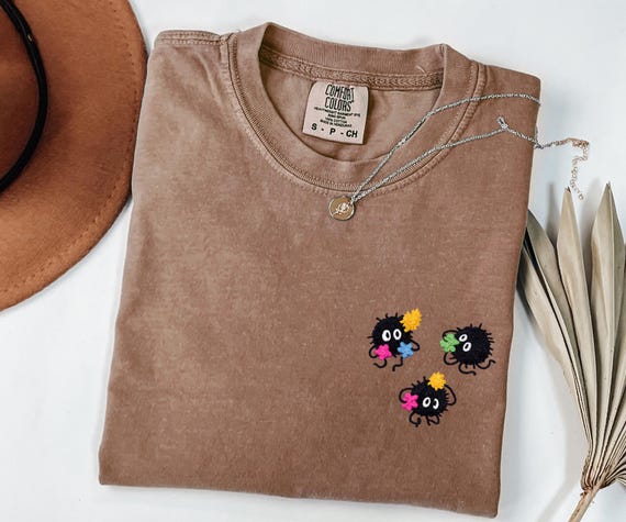 Comfort Colors® Sprites Cozy Shirt, Studio Inspired Cottagecore Tee, Cute Anime Aesthetic Shirt, Cozy Autumn Whimsy Gift