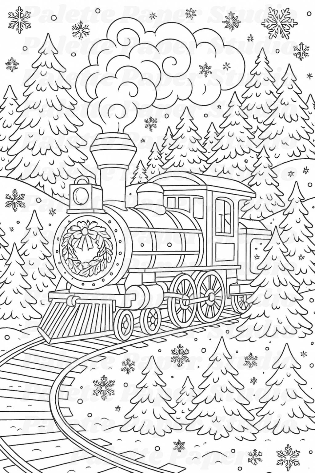 20 Detailed Christmas Coloring Pages for Adults – Festive Digital ...