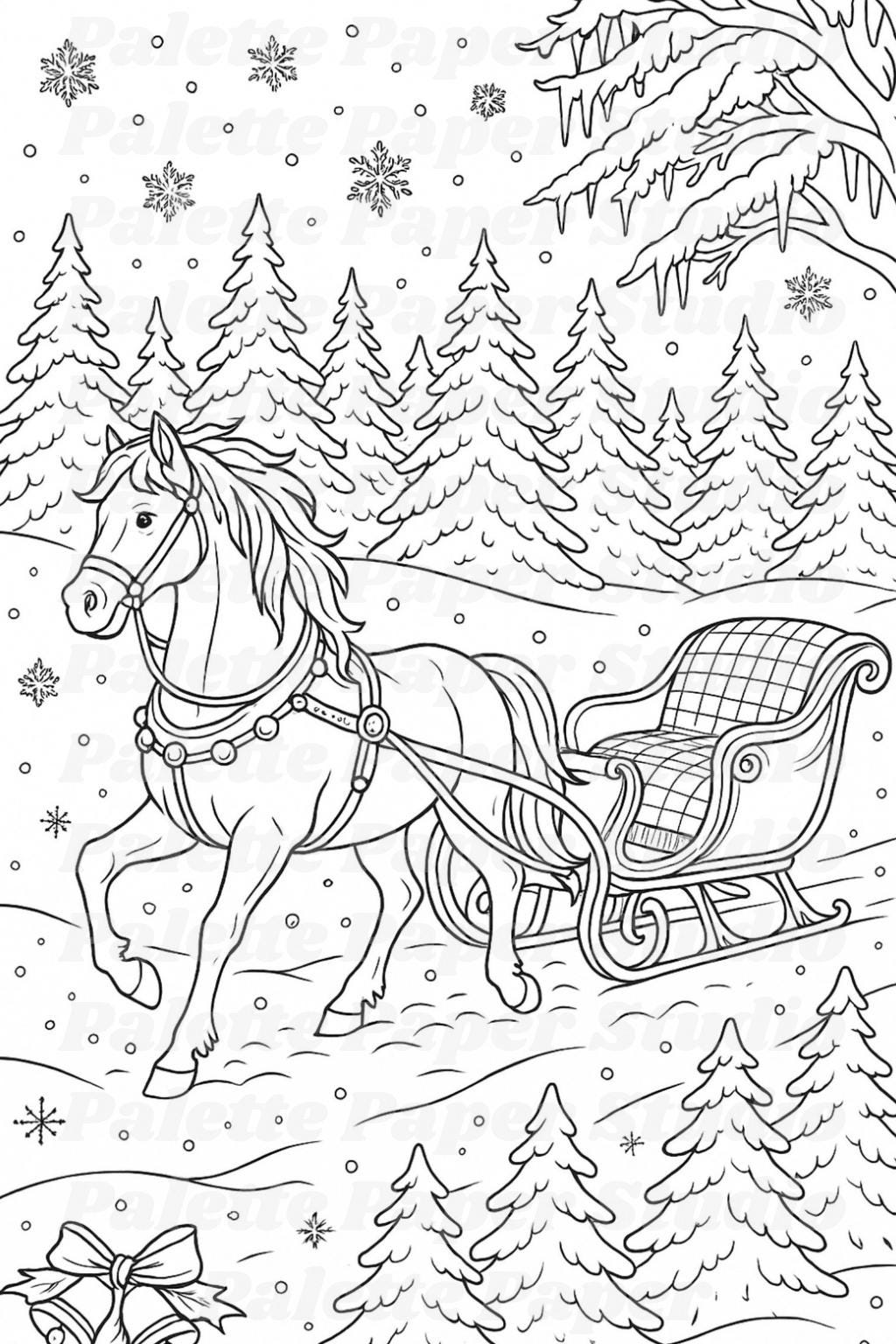 20 Detailed Christmas Coloring Pages for Adults – Festive Digital ...
