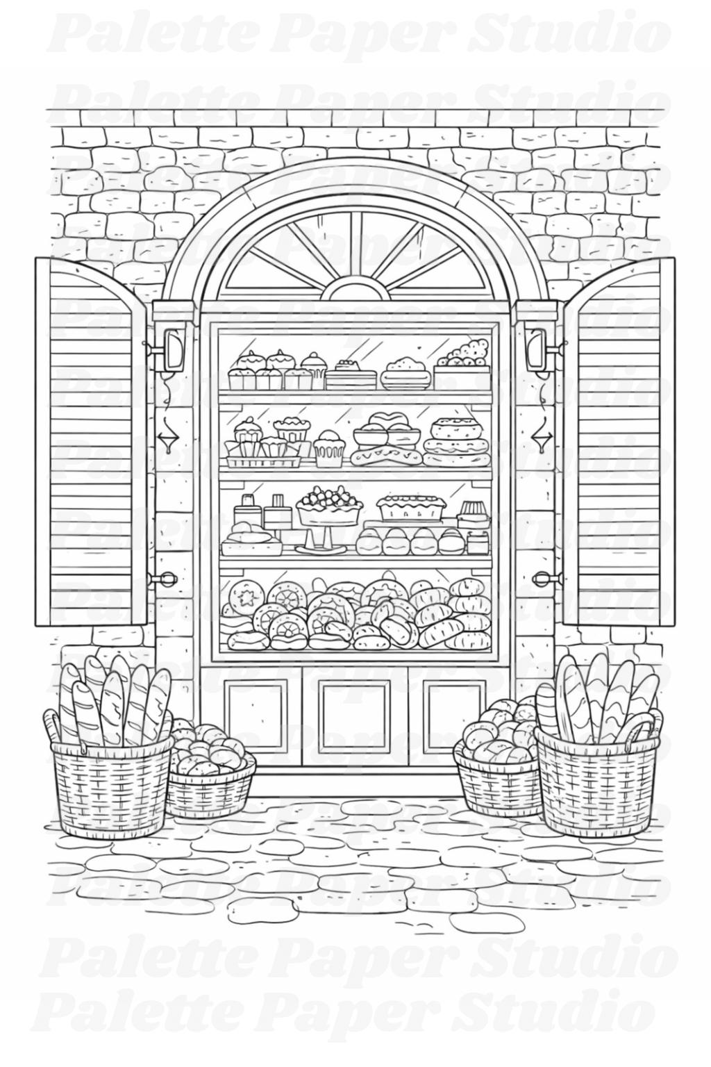 Storefront Coloring Pages | 20 Adult Coloring Pages Printable PDF ...
