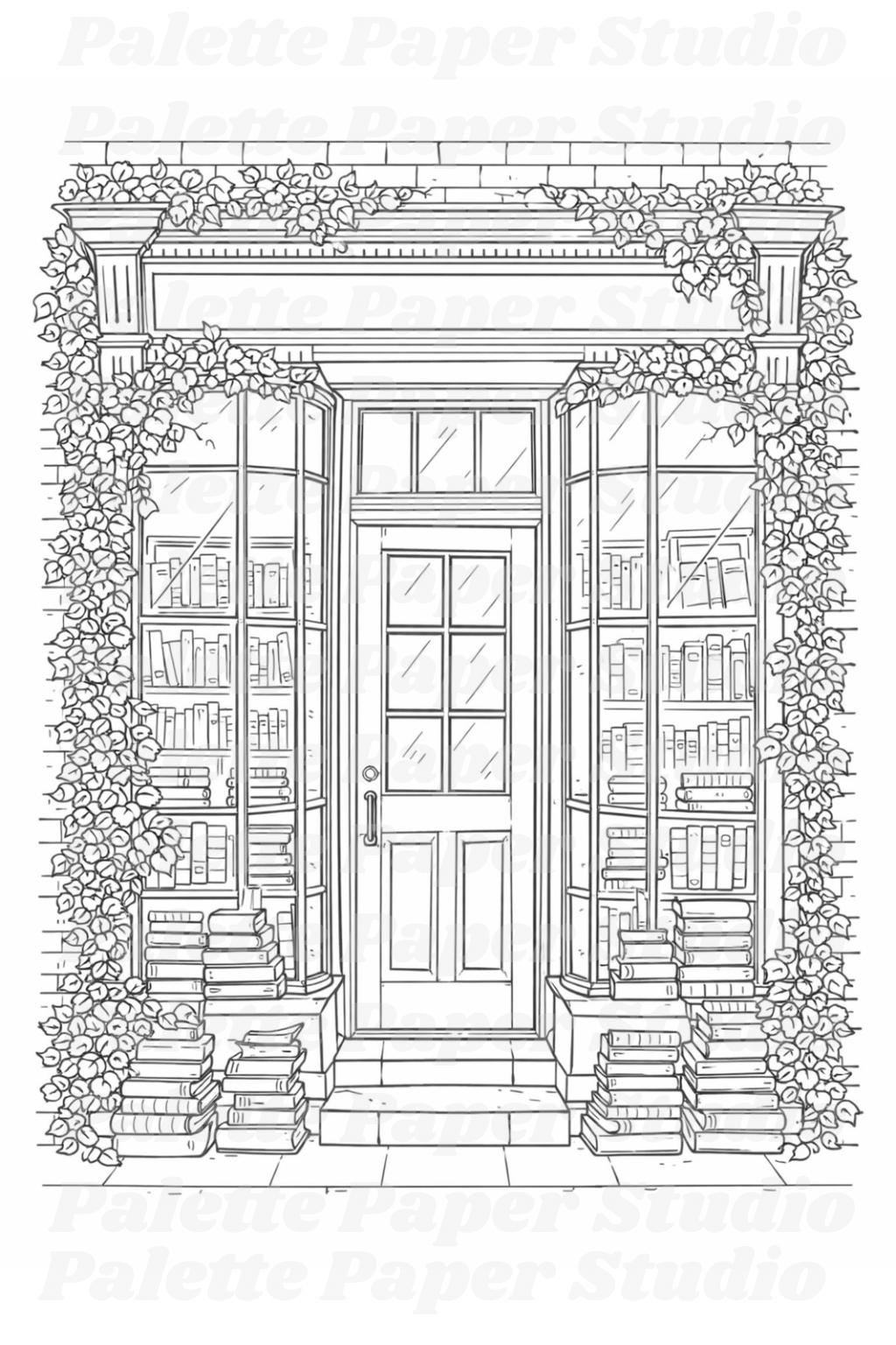 Storefront Coloring Pages | 20 Adult Coloring Pages Printable PDF ...