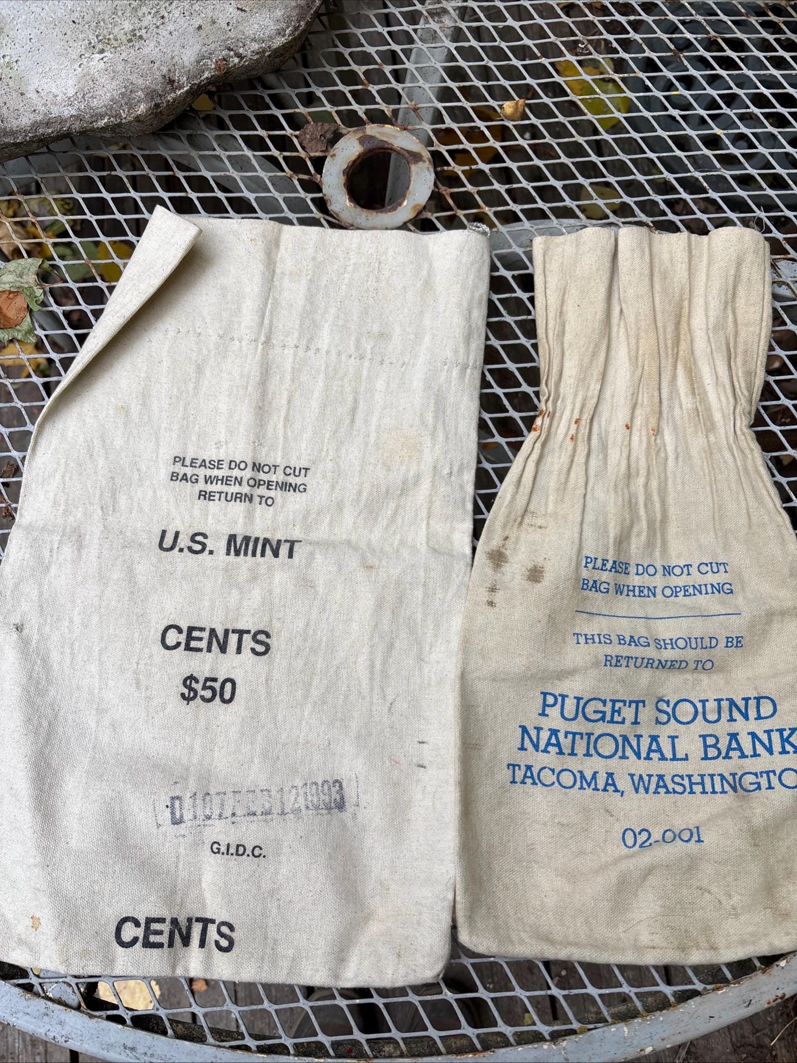 Vintage Bank Deposit Bag - Etsy Canada