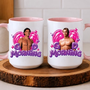 God morgon Garrett Graham-mugg, Di Laurentis-mugg, Sixpack-man-mugg, rolig födelsedagskaffekopp för vänner