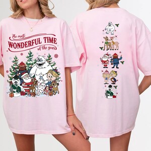 Vintage Rudolph The Red Nosed Reindeer Sweatshirt Printing On Sleeve, Christmas Shirt, Retro Christmas Sweatshirt, Rudolph Christmas Shirt image 7