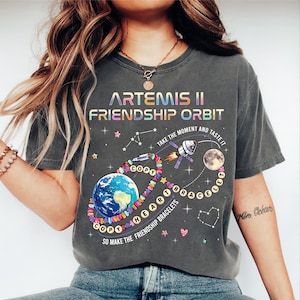 Copy Moon Joy Comfort Color Shirt, Lunar Minimal Space Tank Top, Copy Heart Copy Bracelet Shirt, Friendship Orbit Tee