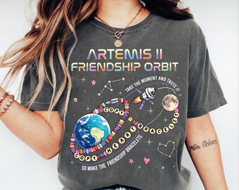Copy Moon Joy Comfort Color Shirt, Lunar Minimal Space Tank Top, Copy Heart Copy Bracelet Shirt, Friendship Orbit Tee