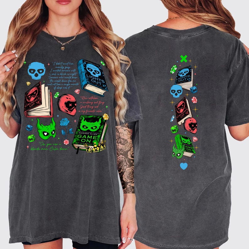 Game On Navessa Allen Shirt, Dark Romance Series Sweatshirt, Booktok Shirt, Lights Out Caught Up Series Shirt