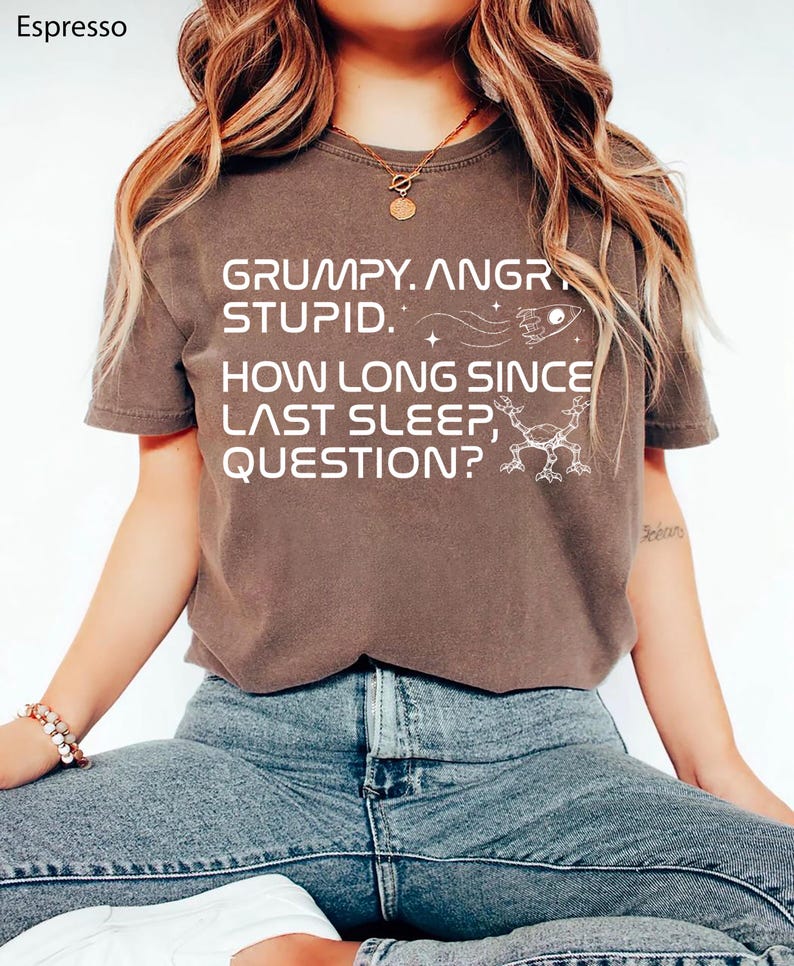 Grumpy Rocky Quote T-Shirt, Project Hail Mary Rocky Inspired Sci Fi Shirt, Bookish Sci Fi Fan Sweatshirt