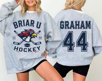 Custom Briar U Hockey Sweatshirt, Hockey Romance T-Shirt, Off-Campus Apparel