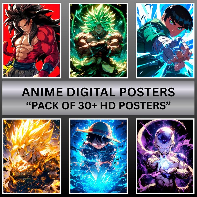 Posters de anime - Etsy México