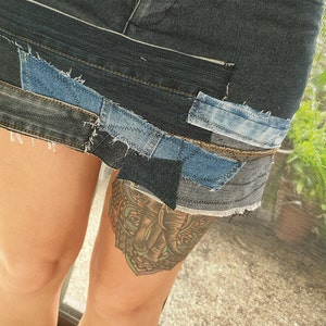 Jupe de jeans upcycled