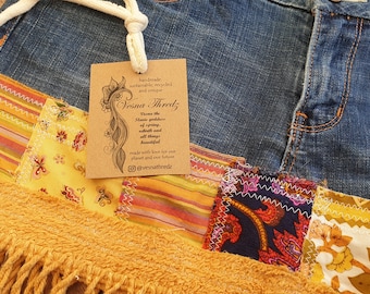 Upcycled jeans skirt