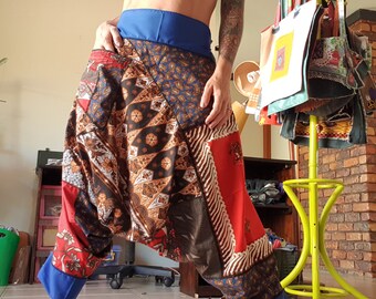 Mosaic Patchwork harem pants, hippie pants, yoga pants, festival wear