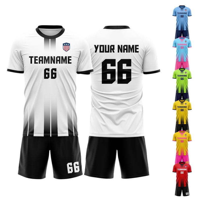 Custom Soccer Jersey, Personalized Team Uniform with Name, Number, Logo image 10
