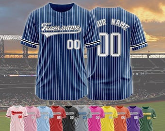 Custom Embroidered Baseball Jersey, Personalized Team Uniform