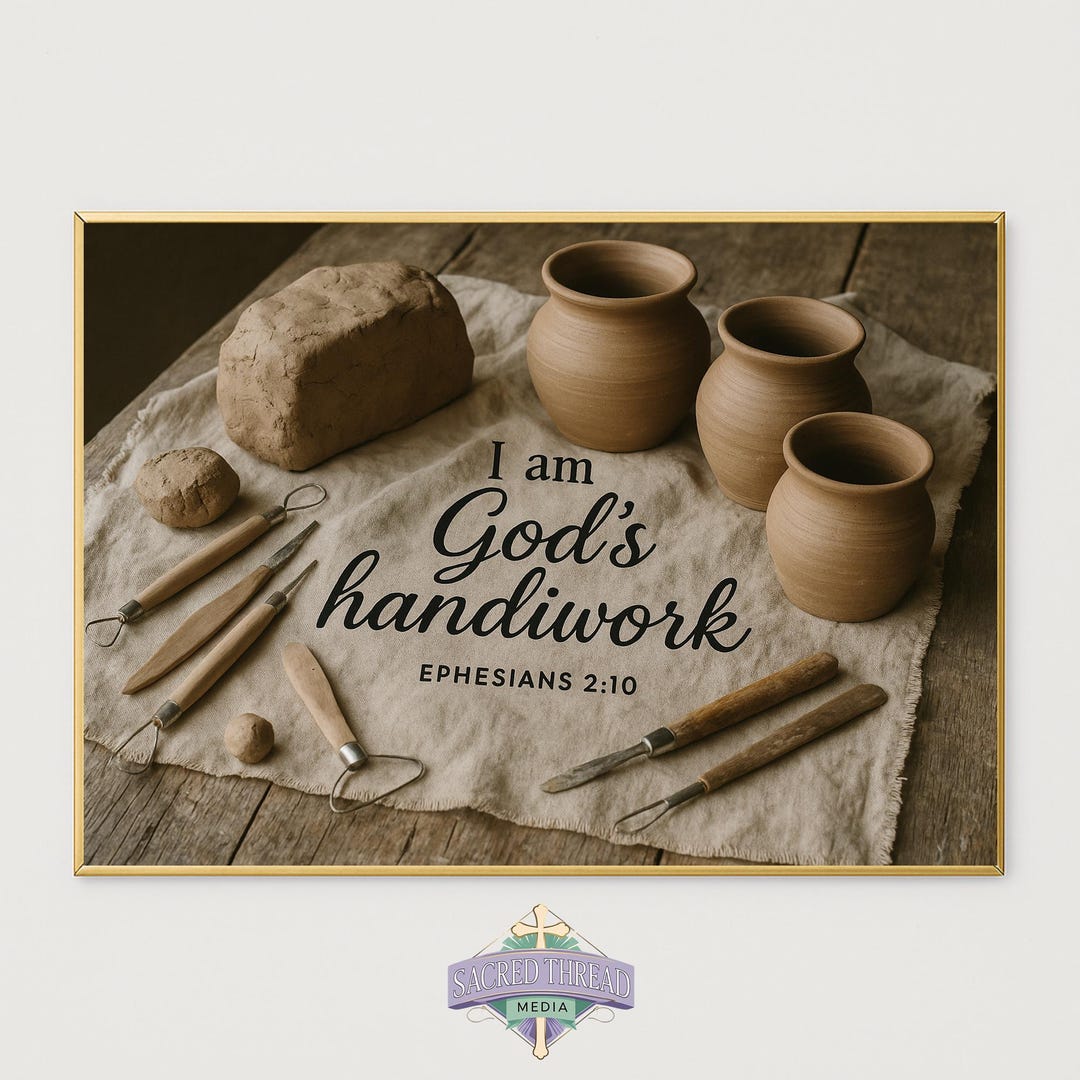 Spring Gods Handiwork Rustic Biblical Verse Print – God's Handiwork Christian Decor (digital ...