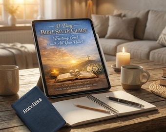 Guia de Estudo Bíblico de 31 Dias | Diário de Confiança em Deus | Devocional Diário das Escrituras - Download Digital