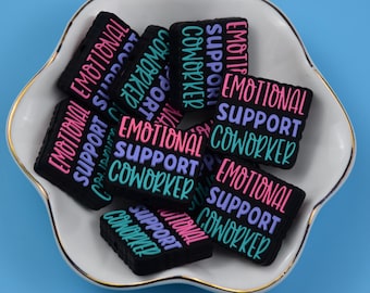 Double Side Emotional Support Coworker Silicone Focal Beads,Beadable Pen 51380