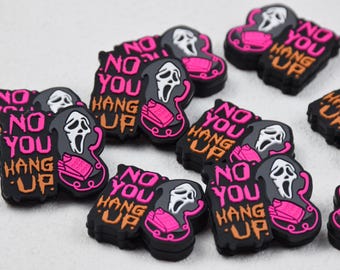 Double Side Halloween Skull Skeleton Ghost Silicone Focal Beads,Beadable Pen 53119
