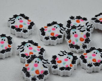 Double Side Halloween Ghost Silicone Focal Beads,Beadable Pen 53097