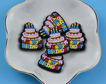 両面ハッピーバースデーケーキシリコンビーズ、ビーズペン 50237