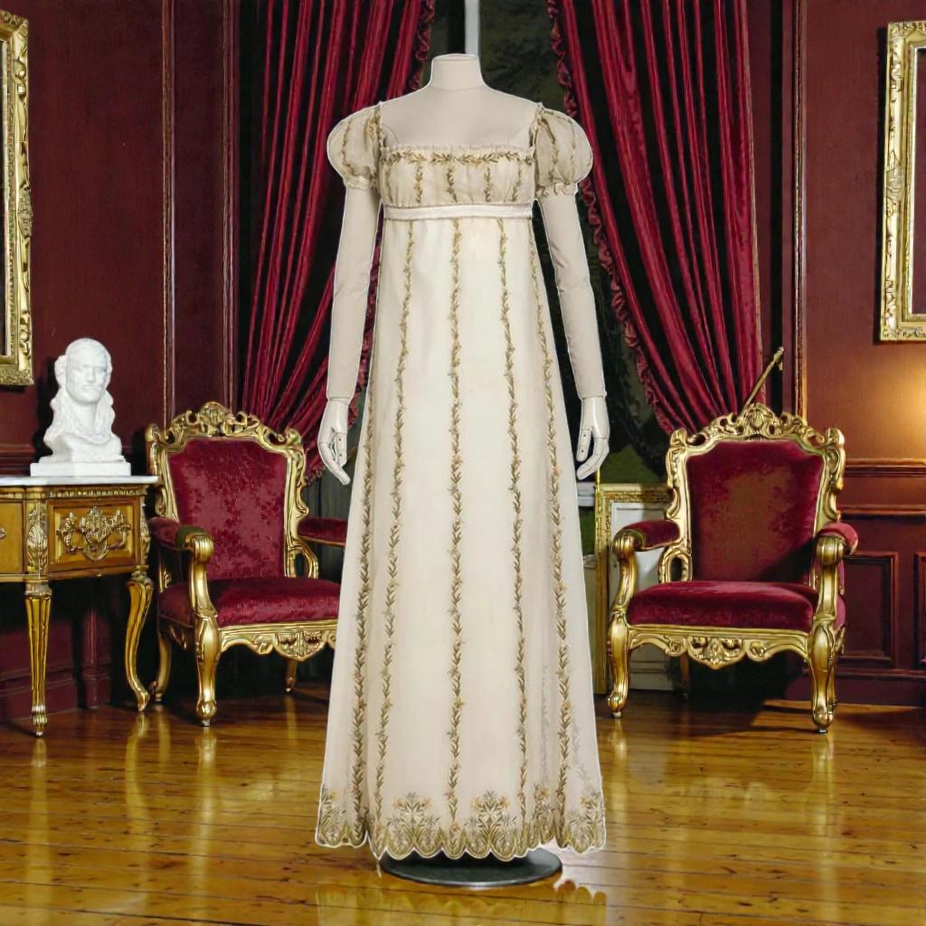 Gold Regency Gown - Etsy