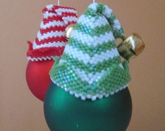 Bead Yourself an Elf Hat Ornament Cover E-Pattern