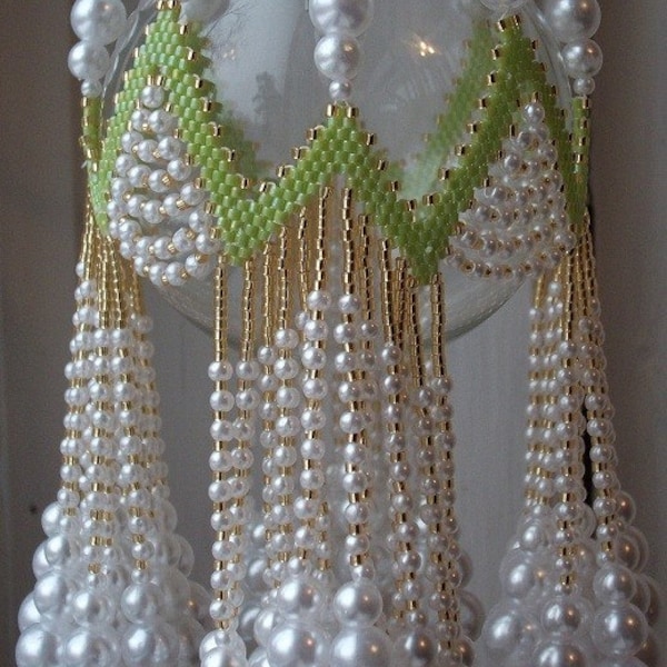 LIME RICKEY Beaded Ornament Cover E-Pattern