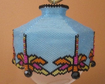Dancing with the Dragonflies Beaded Ornament Cover e-pattern