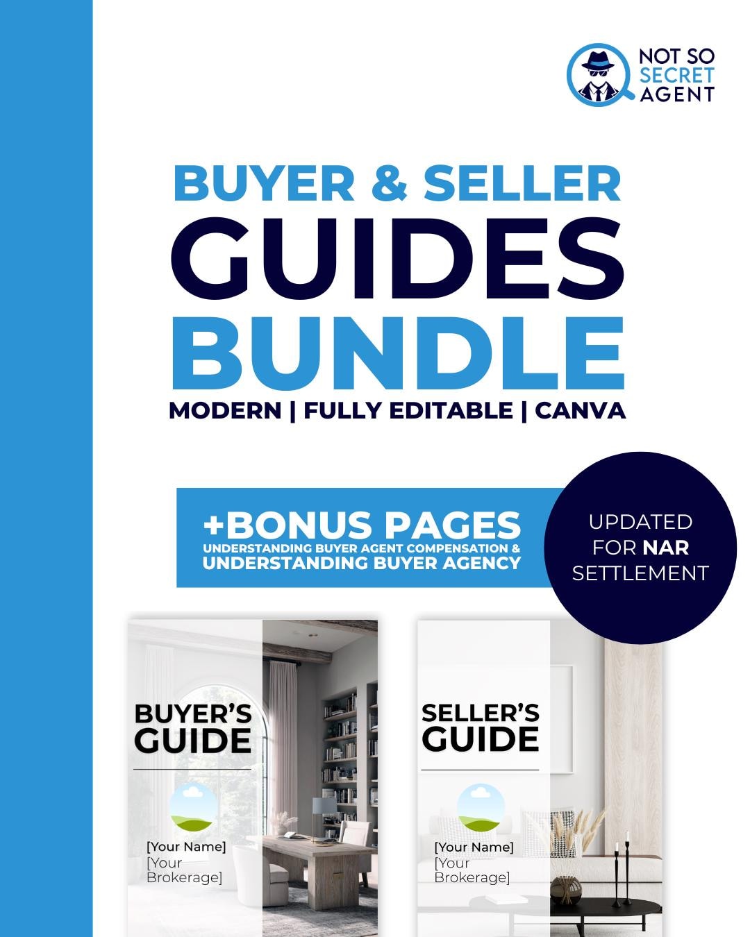 Real Estate Buyer and Seller Guide Bundle | Editable Canva Templates ...