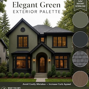 Elegant groen kleurenpalet (Benjamin Moore)