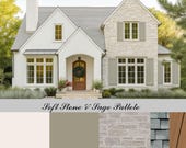 Classic Neutrals Exterior Color Palette - Cottage Style (Sherwin Williams)