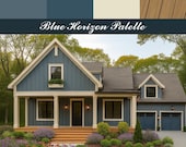 Blue Horizon Color Palette for Modern Exterior Design (Sherwin Williams)