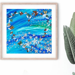 Paddle Out For Love Riproduzione di stampa d&#39;arte 20&quot;x20&quot;