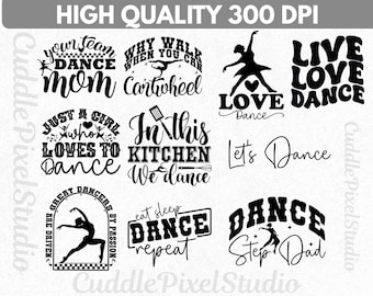 Dance SVG, Father Daughter Dance svg, Dance Mom Shirt, Dance Team Svg, Dance Couple Tshirts, Cricut & Silhouette Cut Files ,Digital Download