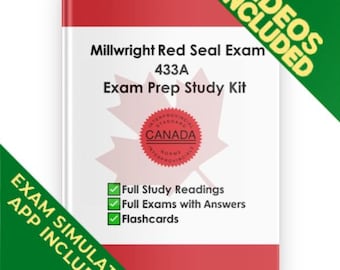 Kit de préparation à l'examen de mécanicien industriel Red Seal 433A + vidéos