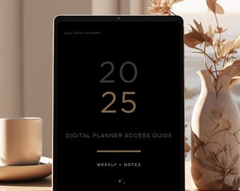 2025 Minimalist Digital Planner | Undated Daily Weekly Monthly Layouts | GoodNotes & Notability PDF | Instant Download