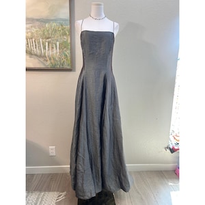 abs by allen schwartz bohemian style sleeveless maxi dress Bohemian print Relaxed