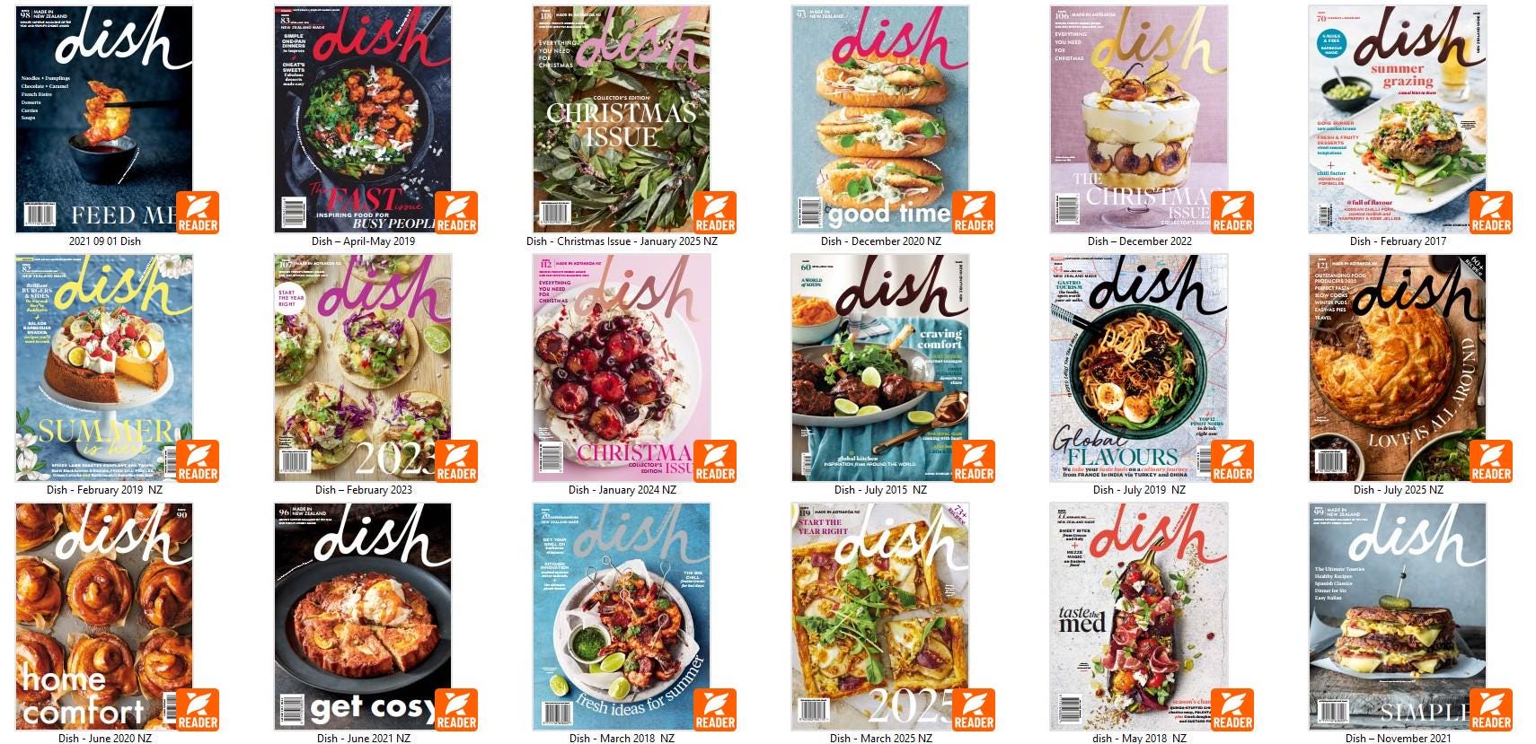 Dish Magazine Bundle | 2015～2025年 デジタル雑誌52誌 | 料理
