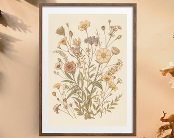 Botanical Wall Art | Wildflower Print | Nature-Inspired Digital Download