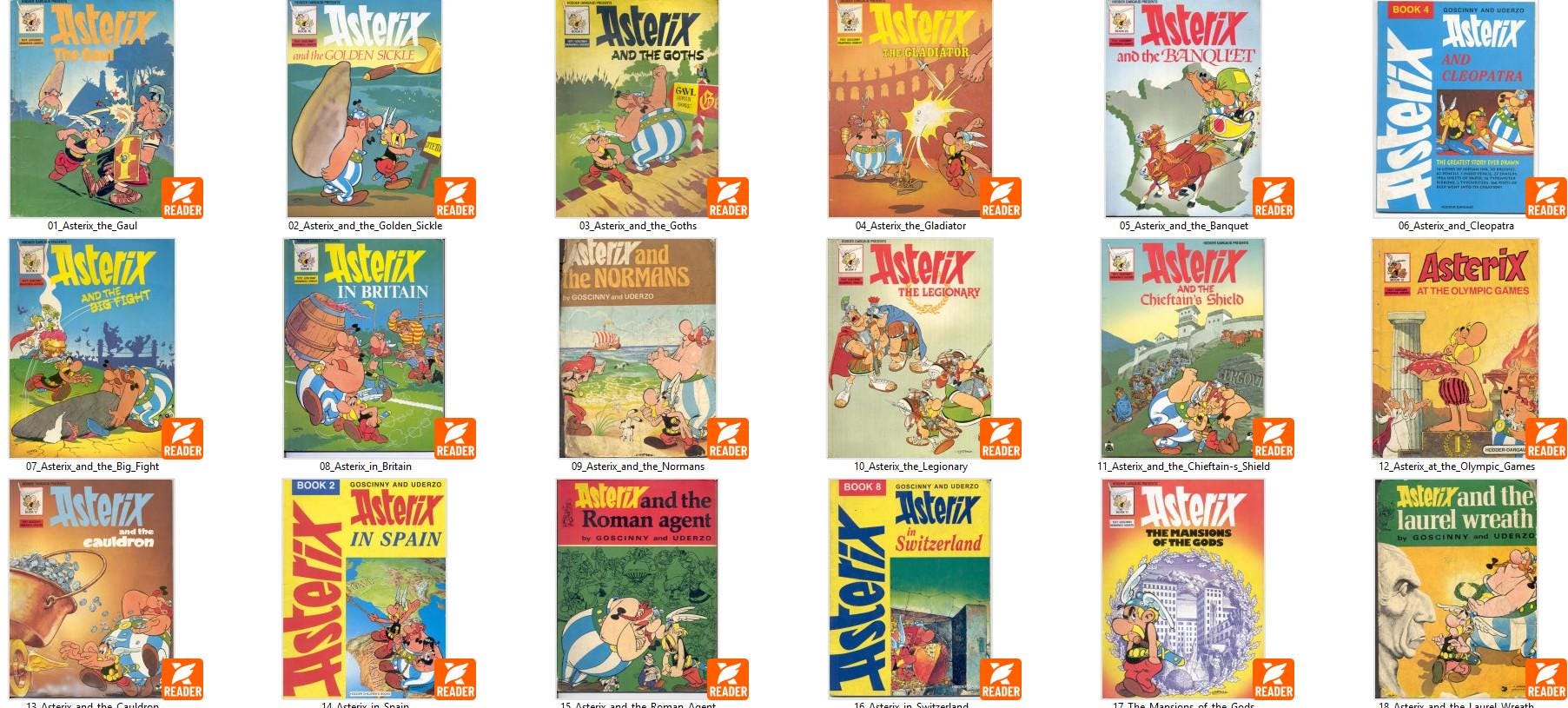 Asterix Comics Magazine Bundle | 43 Digital PDF Comic Magazines ...