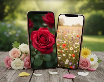 52 fondos de pantalla florales para iPhone y Android / Descarga digital botánica