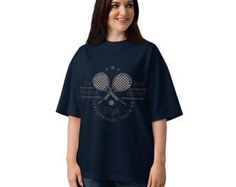 Koszulka unisex z nadrukiem i wysokim kołnierzem