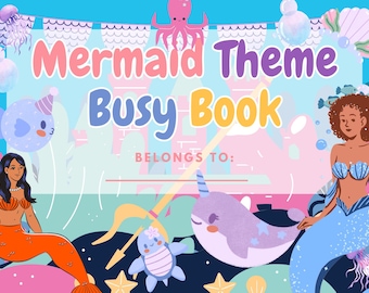 Książka z zadaniami dla maluchów "Syrenka" do druku | 64-stronicowy segregator z zadaniami dla maluchów (do pobrania w wersji cyfrowej)