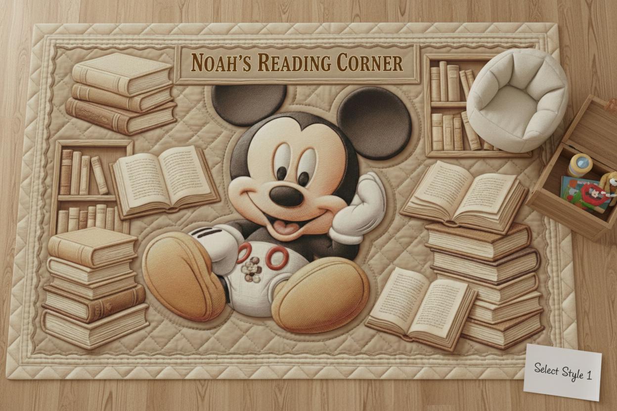 Vintage Mickey Mouse Rugs - Etsy