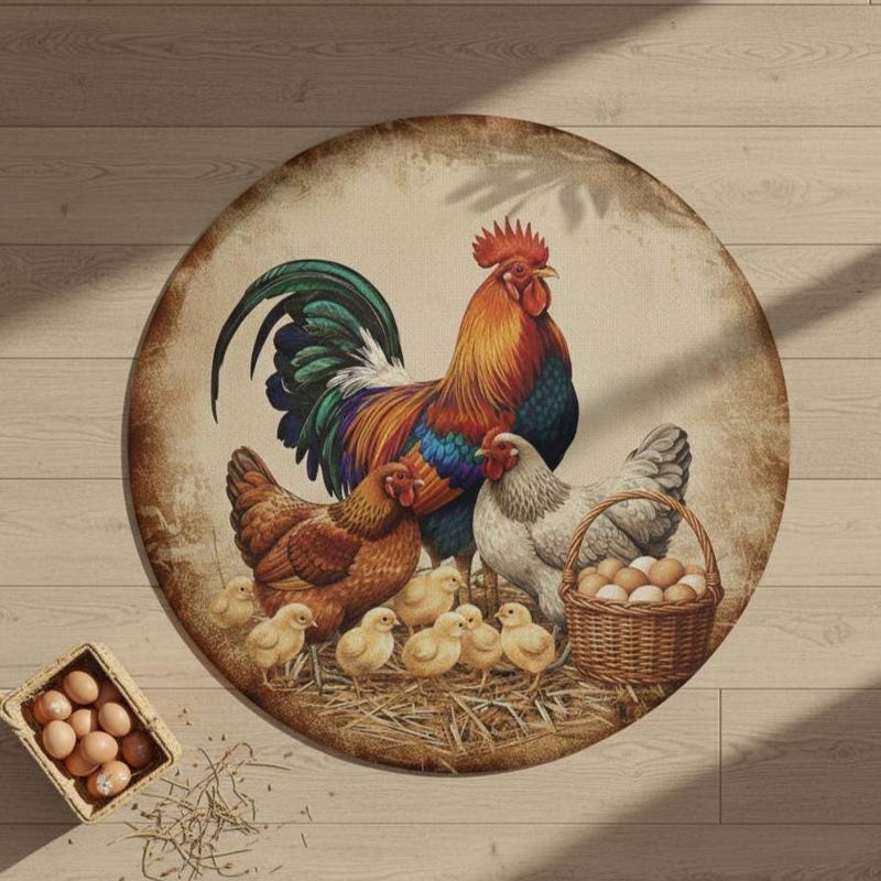 Rooster Area Rugs - Etsy