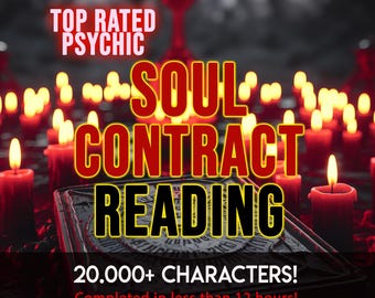 Soul Contract Reading Extra Detailed Personalized Life Reading with Medium Guidance, Past & Future